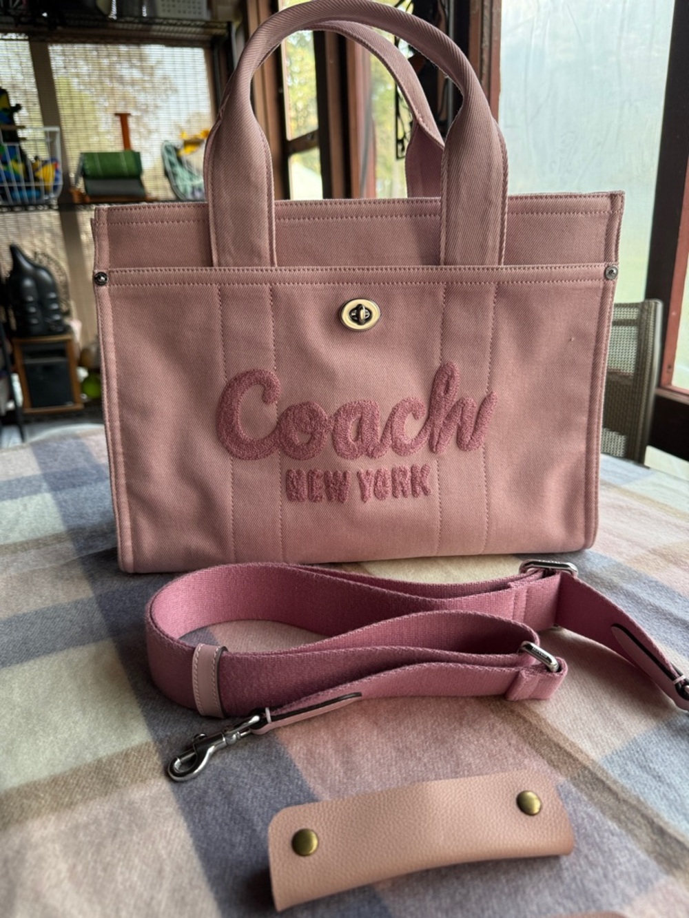 Coach Cargo Tote Ballerina Pink